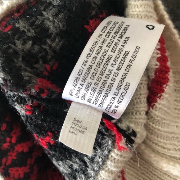 Mossimo Reindeer Christmas Sweater Pullover Crew - Picture 12 of 16